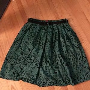 Modcloth Hell Bunny Storybook Shadows midi, XL